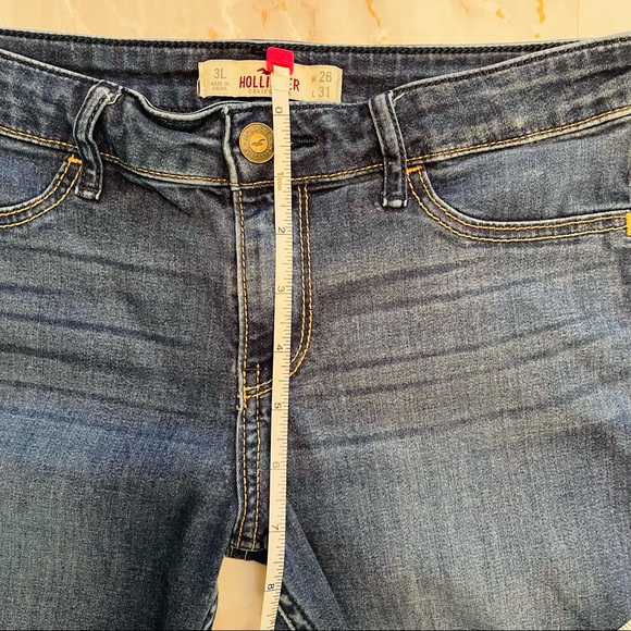 Hollister medium wash skinny jeans 3L in size 26 - Picture 7 of 9